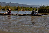 Inle Lake Myanmar. The market of the village of Nampan on the eastern lakeshore. 